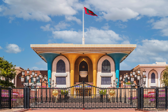 farbenfroher Sultan Palast