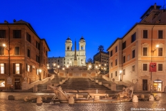 Spanische Treppe zur blauen Stunde
