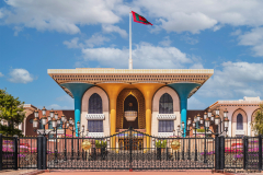 farbenfroher Sultan Palast