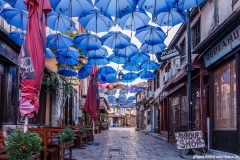 Alter Basar in Skopje am Morgen