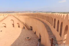 Oberer Ring des Hauptturms im Nizwa Fort im Oman