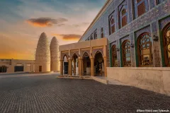 Katara Mosque im Katara Cultural Village in Doha mit blauen Mosaiken