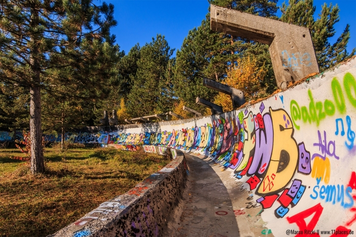 Lost Places Bobbahn von den Olypmischen Winterspielen 1984