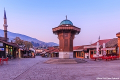 Sebilj am Morgen in Sarajevo