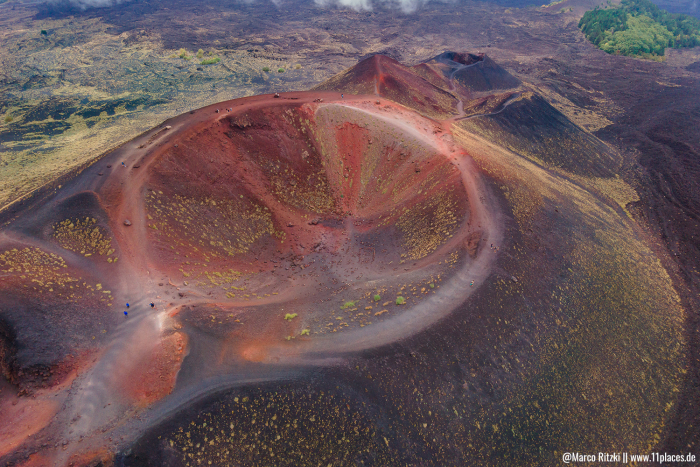 Krater vom Vulkan Etna
