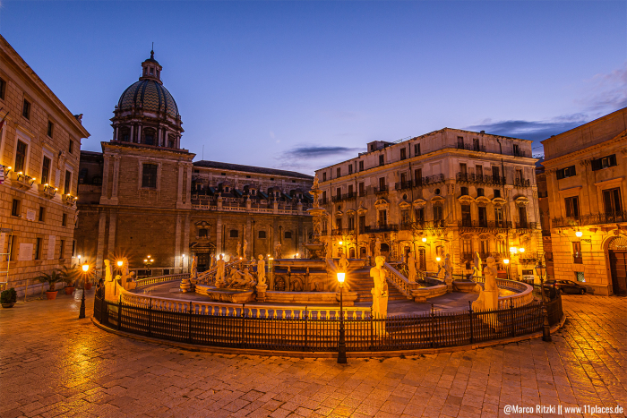 Piazza Pretoria mit dem Fontana Pretoria